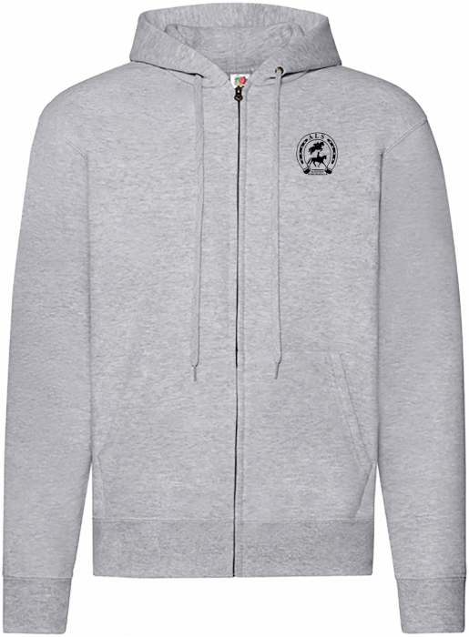 Fruit of the loom - Alsr Hoodie W. Zip Adults - Heather Grey