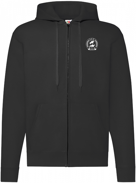 Fruit of the loom - Alsr Hoodie W. Zip Adults - Black
