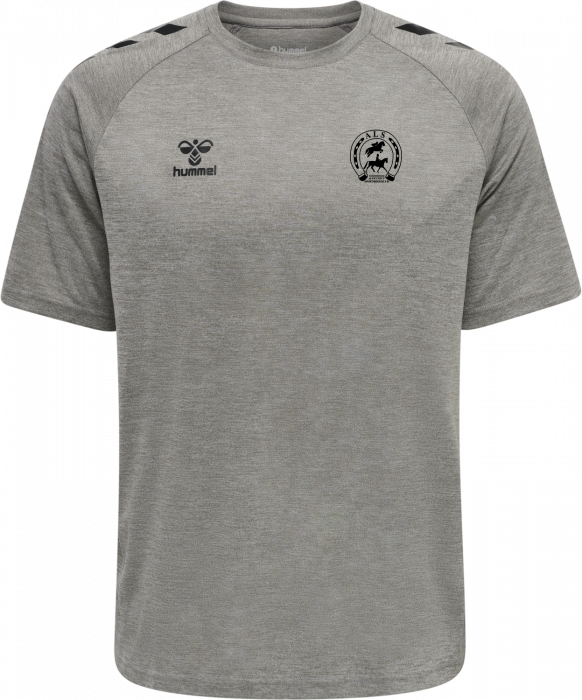 Hummel - Als Training T-Shirt Men - Grey Melange & czarny