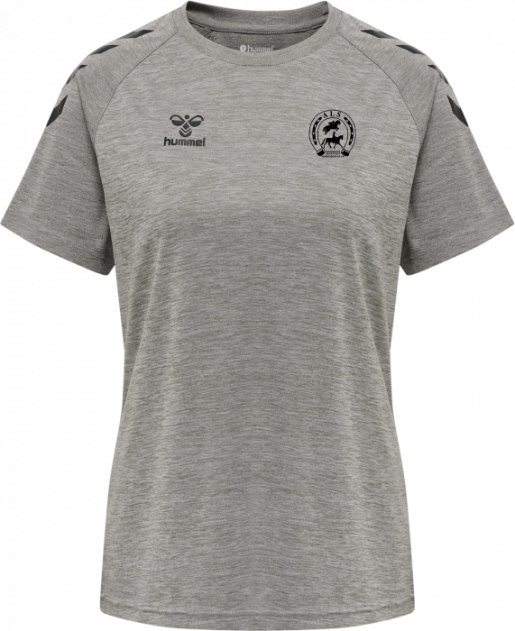 Hummel - Als Trænings T-Shirt Dame - Grey Melange & sort