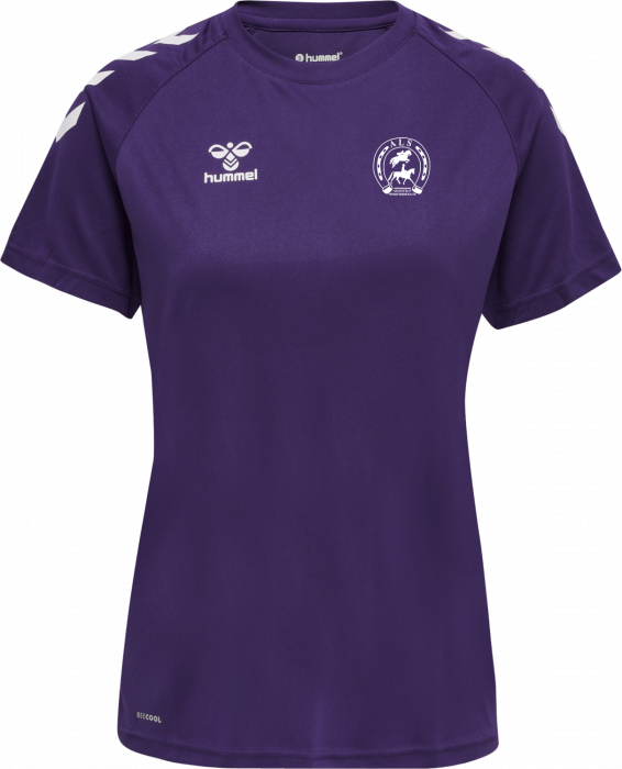 Hummel - Als Training T-Shirt Men - Purple Reign & blanc