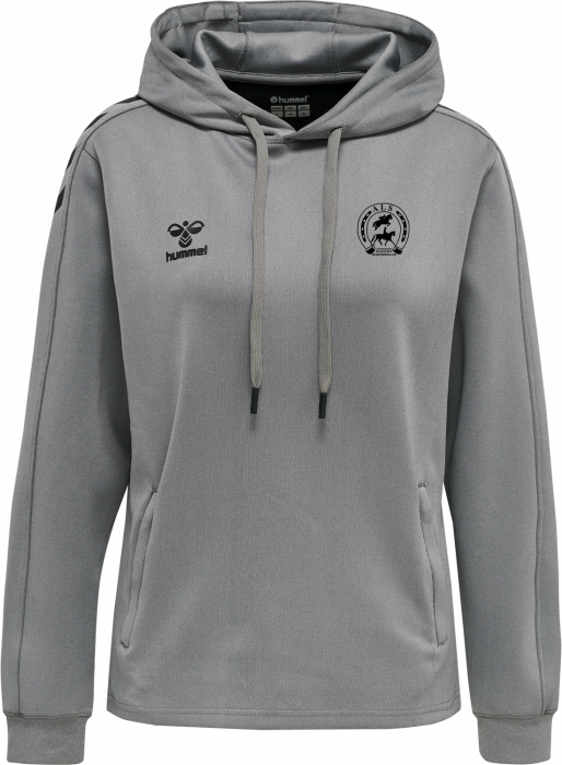 Hummel - Als Hoodie Women - Grey Melange & negro